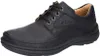 A single black leather shoe is shown against a white background. Anteprima dell’immagine prodotto