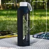 Bouteille en verre Wessper avec housse en silicone – 1 L – Voir les images du produit 5
