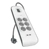 Belkin BSV604ca2m, 650 J, 6 AC-Ausgänge, Weiß, 2 m Produktbild-Vorschau 1