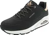 A single black Skechers sneaker is shown from a side angle against a white background. Náhled obrázku produktu