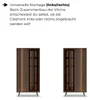 Vitrinenschrank Standvitrine LUPO 93 cm Eiche Dunin Braunes Produktbild-Vorschau 5