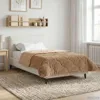 vidaXL Ganzjahresbettdecke 155 x 220 cm Keine Taupe Produktbild-Vorschau 2