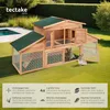tectake® Kleintierstall Johannes aus Holz 226 x 77 x 95,5 Produktbild-Vorschau 2