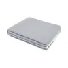 A folded gray blanket is shown against a white background. Produktbild-Vorschau