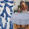 Tischdecke Maritim Korallen Blau Rund 140cm Band Produktbild-Vorschau 6