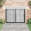 vidaXL Strieška na dvere sivá 400 x 100 cm polykarbonát Náhľad obrázku produktu 3