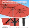 COSTWAY Doppelsonnenschirm UPF 50+ mit Ständer 443x263cm, Produktbild-Vorschau 6