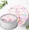 Tortenaufleger Einschulung personalisiert – essbares Produktbild-Vorschau 1