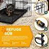 TRESKO® Cage pour chien 77x48x54cm métal Cage de transport Voir les images du produit 4