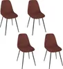 Chaise Cotele Scott Terracotta - Lot De 4 Voir les images du produit 1