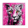 DEQOART Glasbild Echtglas 30x30 cm 'Urbaner Tigerblick' Produktbild-Vorschau 2