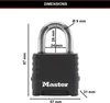Zamek szyfrowy Master Lock ocynk 56mm czarny M178EURDLF Podgląd zdjęcia produktu 12