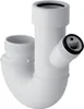 GEBERIT 252.053.11.1 Doppelkammersiphon 40 mm PP - weiss Produktbild-Vorschau 1
