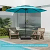 A patio umbrella and chairs next to a pool. Podgląd zdjęcia produktu