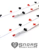 SNORS bedruckte Schnürsenkel flach - POKER - 10mm - 140cm Produktbild-Vorschau 2