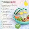 Rice Serviertablett mit Deckel - Türkis Zitrone Produktbild-Vorschau 3