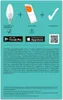 A graphic showing a light bulb, a smartphone, and a checkmark, with app store logos and text. Náhled obrázku produktu
