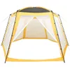 Tente de piscine Toile 500x433x250 cm Jaune Voir les images du produit 2
