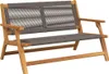 vidaXL záhradný nábytok, sivý, 122 x 76 x 73 cm, masívne Náhľad obrázku produktu 1