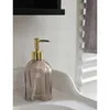 Seifenspender Retro beige gold Glas Pumpkopf Produktbild-Vorschau 2