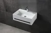 Wandwaschbecken TWG02 aus Mineralguss - 60 x 40 x 20 cm - Produktbild-Vorschau 2