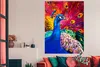 MuchoWow® Poster Gemälde - Vogel - Pfau - Ölgemälde 120x160 Produktbild-Vorschau 2