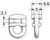 Crochet coulissant Lampa pour rails G-8 - 500 pz Voir les images du produit 2