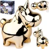 Sparschwein aus Keramik, Goldspiegel, 18x10,5 cm Produktbild-Vorschau 7