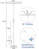 ZMH lampa podłogowa LED ściemnialna lampa do czytania do Podgląd zdjęcia produktu 9