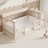 Merax 3-in-1 Babybett 140x70 cm, Massivholz Kinderbett, Produktbild-Vorschau 5