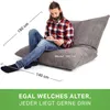 Green Bean® XXL Riesensitzsack "Square" aus Cordstoff 370 Produktbild-Vorschau 11