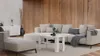 Brüder-Möbel | Couchtisch Weiß - 100 x 50 cm - Moderner Produktbild-Vorschau 2