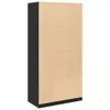 vidaXL Kleiderschrank Schwarz 100x50x200 cm Holzwerkstoff Produktbild-Vorschau 6