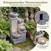 KOMFOTTEU 4-stufiger Gartenbrunnen, Springbrunnen Produktbild-Vorschau 6