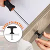 10x Möbelknopf eckig Schubladenknopf Schrankknopf schwarz Produktbild-Vorschau 7