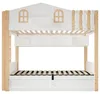 Etagenbett 90x200 cm im Hausdesign mit hydraulischem Produktbild-Vorschau 14