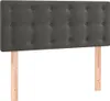 vidaXL Letto a molle con materasso grigio scuro 120x200 cm Anteprima dell’immagine prodotto 5