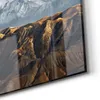 DEQORI Glasbild Echtglas 90x60 cm 'Bergkettenpanorama' Produktbild-Vorschau 5