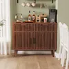 UnboxG credenza in legno massiccio 100x35x80 cm, marrone, 2 Anteprima dell’immagine prodotto 2