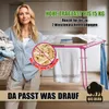 BigDean Wäscheständer 180 Schwarz 18m extra hoch für Lange Produktbild-Vorschau 5