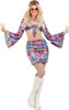 Fever - "60s" Hippie Regenbogen-Kostüm für Damen SM3463 Produktbild-Vorschau 1