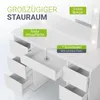 Juskys Schminktisch Talea und Hocker Tonia mit LED, 7 Produktbild-Vorschau 4