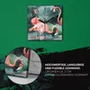 Coloray Uhr auf Leinwand 30x30 cm Wand Uhr Dekoration Produktbild-Vorschau 5