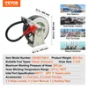 A product image showing a fuel hose reel with dimensions and application examples. Náhľad obrázku produktu