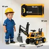 AIYAPLAY Sitzbagger Aufsitzbagger mit Schaufel Lenkrad Produktbild-Vorschau 3