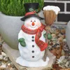 Dekofigur Gartenfigur Schneemann mit Besen Produktbild-Vorschau 4