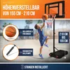 VALENESS® Basketballkorb Outdoor - [150 bis 210 cm] Produktbild-Vorschau 4