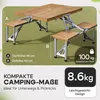 CASARIA® Campingtisch mit Stühlen Klappbar Tragegriff Produktbild-Vorschau 3