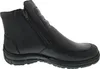 A side view of a black leather boot with a zipper closure. Anteprima dell’immagine prodotto