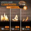 flammtal Bioethanol Tischkamin EMBER mit Dekosteinen, Rauch Produktbild-Vorschau 3